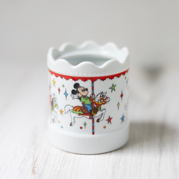 Disney Other - Disneyland Disney World planter cup carousel Mickey Minnie Donald Goofy vintage